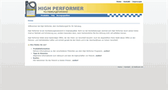 Desktop Screenshot of high-performer.de