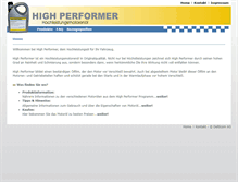 Tablet Screenshot of high-performer.de